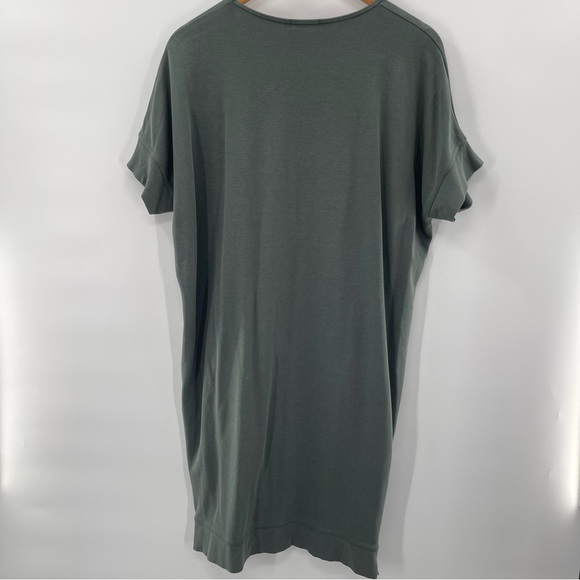 Masai Balsam Green Relaxed Fit Lagenlook Midi Dress Boxy Minimal Boho Size Med - Picture 9 of 13